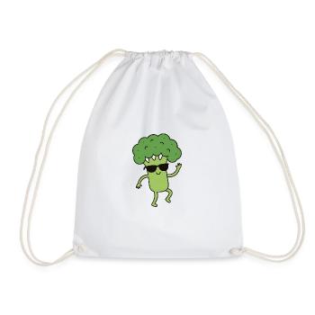 Brocoli frais - Sac de sport léger - blanc - Devant