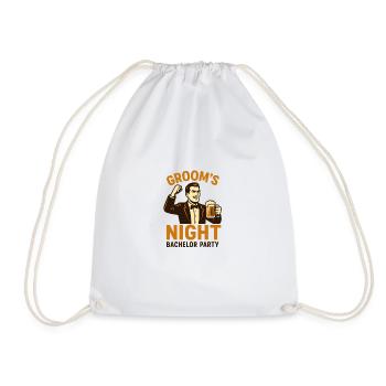Enterrement de vie de garçon - Sac de sport léger - blanc - Devant