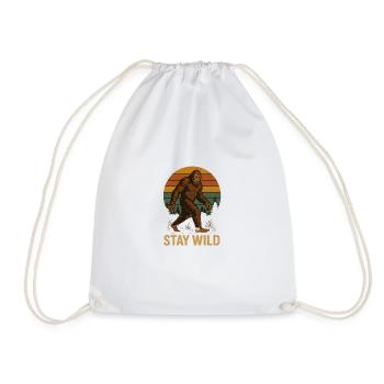 Restez sauvage - Sac de sport léger - blanc - Devant