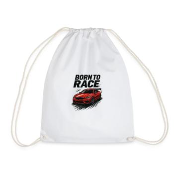 Né pour la course - Sac de sport léger - blanc - Devant