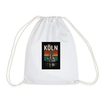 Köln - Turnbeutel - Weiß - Vorne