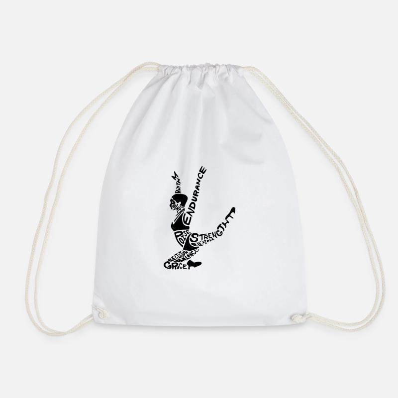 gym - Drawstring Bag - white