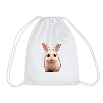 sweet rabbit 2 - Drawstring Bag - white - Front