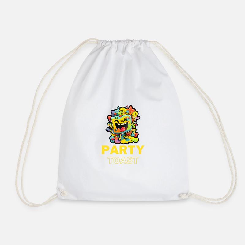 Party Toast - Turnbeutel - Weiß