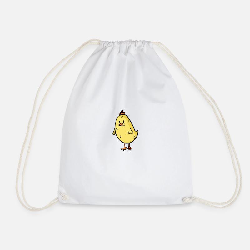 yellow chick easter illustration by - Turnbeutel - Weiß