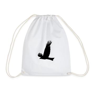 Eagle - Drawstring Bag - white - Front