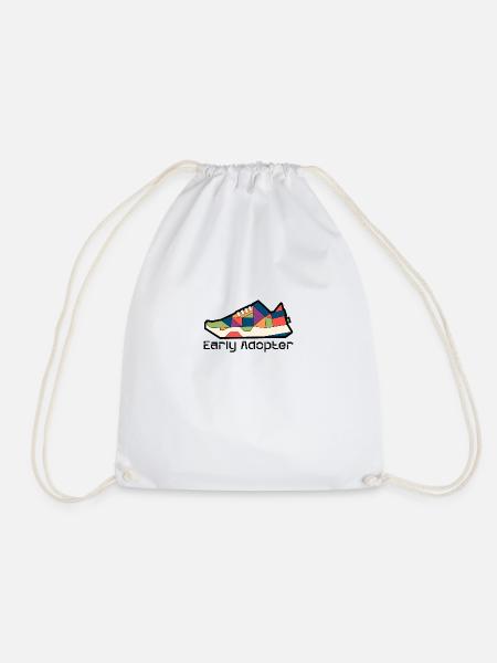Shoe 7 - Drawstring Bag - white