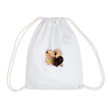 Music Heart Arrow Art Design - Drawstring Bag - white - Front