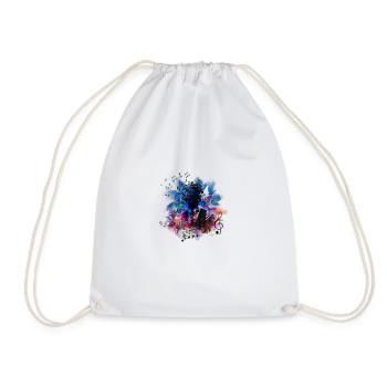 Music Human Art Design - Drawstring Bag - white - Front