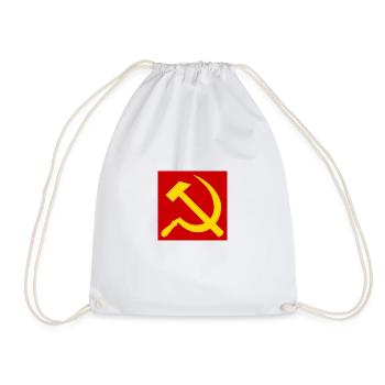 Hammer and sickle - Drawstring Bag - white - Front