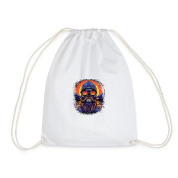 Bearded Dragon Daddy Bear Beard Humor Coach Beard - Drawstring Bag - white - Front