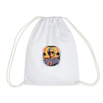 Journée de sensibilisation au syndrome de Down Joke Butts Grandma - Sac de sport léger - blanc - Devant