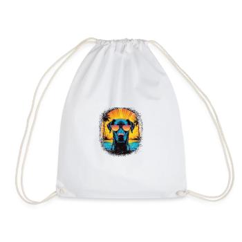 cool animal rights mammal animal welfare awesome - Drawstring Bag - white - Front