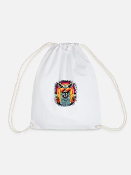 animal love cool beach happy birthday present idea - Turnbeutel - Weiß