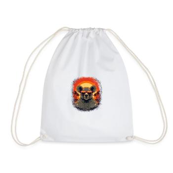 Drôle adorable Noël mignons animaux design - Sac de sport léger - blanc - Devant
