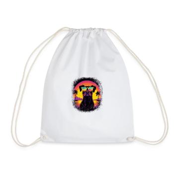 gift idea present humor animal rights rescue - Turnbeutel - Weiß - Vorne