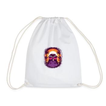 Gentoo Penguin Gift Quote Adorable Gift Idea - Drawstring Bag - white - Front