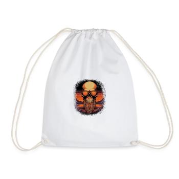 father geek gift idea daddy bear - Turnbeutel - Weiß - Vorne