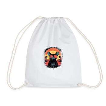 geek cheese funny quote canvasbackpack cool - Turnbeutel - Weiß - Vorne