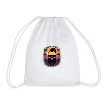 Happy Beard Lives Matter Beard Length - Drawstring Bag - white - Front