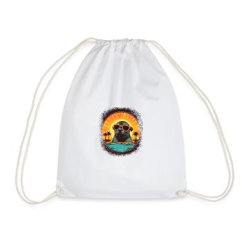 Nordpool Gift Idea Comic Animal Lover Kawaii - Sac de sport léger - blanc - Devant