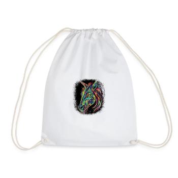 Dessin d’idée présent Drôle Humour effrayant Geek - Sac de sport léger - blanc - Devant