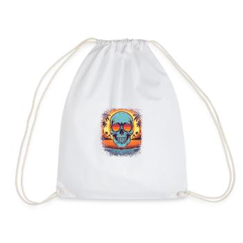 Déclaration Biker Shirt Geek Death - Sac de sport léger - blanc - Devant