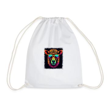 Quote Bday Gift American Pride Best Selling Lion - Drawstring Bag - white - Front