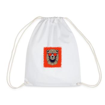 Running Cool Darth Birthday Greeting Bible Quote - Drawstring Bag - white - Front