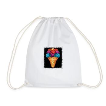 blagues funky drôles dictons vert amour anti guerre - Sac de sport léger - blanc - Devant