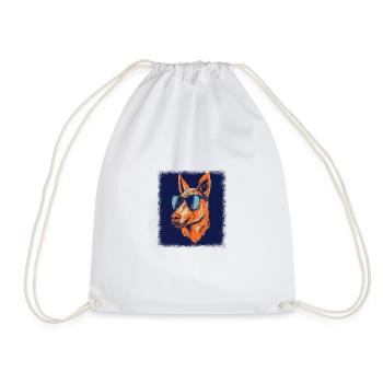 Guinea Pig Pattern Joke Funny Pig Cute Pig - Drawstring Bag - white - Front