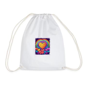hippie drôle cadeau idée fierté symbole de paix funky - Sac de sport léger - blanc - Devant