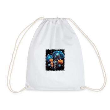 Funny Hippie Birthday Present 1960s Funny Sayings - Drawstring Bag - white - Front