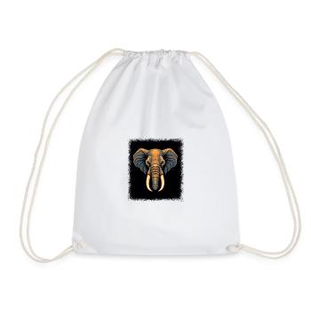 chien adorable fun blanc tendance geek animal - Sac de sport léger - blanc - Devant