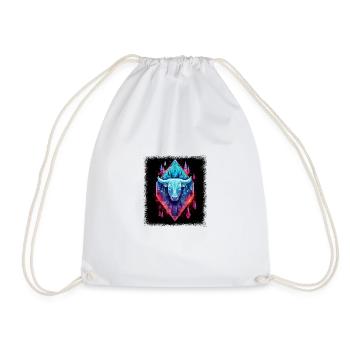 gift backyard cooking christmas humor - Drawstring Bag - white - Front