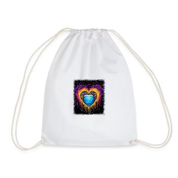 60s Funky Hippy Gift Idea Anti War Family - Sac de sport léger - blanc - Devant