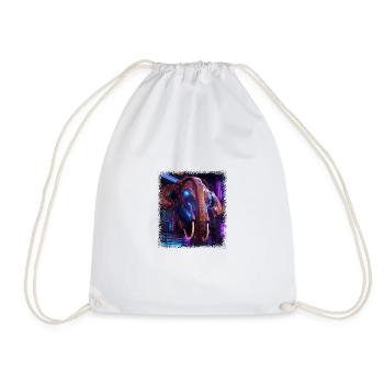 gift idea lotus flower present idea beach - Turnbeutel - Weiß - Vorne