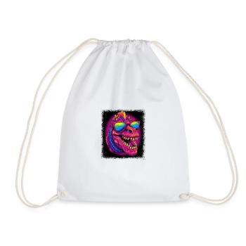cool christmas birthday gift birthday present idea - Drawstring Bag - white - Front