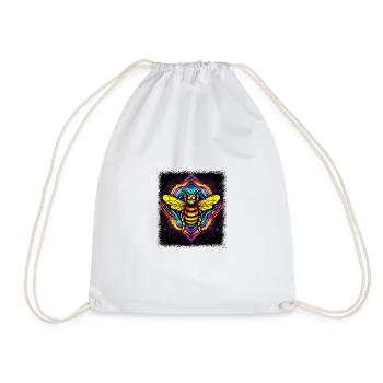 fun humor happy joke advice birthday present - Drawstring Bag - white - Front