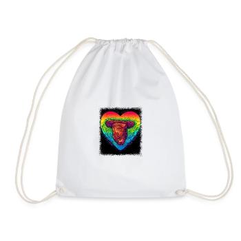 Charlie Kelly Father Days Barbeque Bratwurst - Drawstring Bag - white - Front