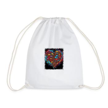 Symbole de paix fleur pouvoir vert présent signe de paix - Sac de sport léger - blanc - Devant