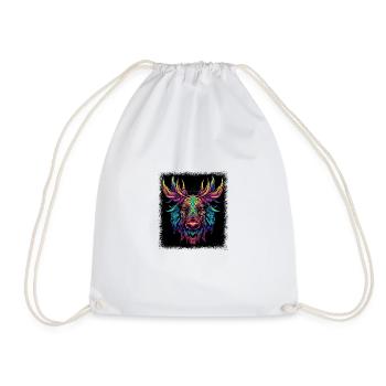 birthday color quote jokes bird wild sayings - Drawstring Bag - white - Front