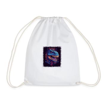 Cute Kangaroo Costume Joey Gifts Humor Dinosaur - Drawstring Bag - white - Front
