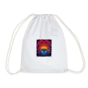 boba tea bday that's the tea gift tea cool asian - Drawstring Bag - white - Front