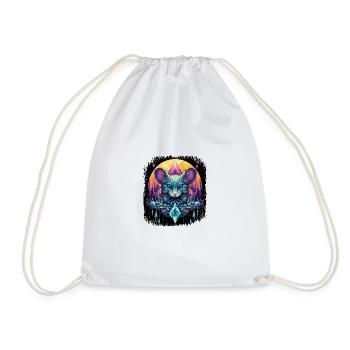 All Joke Happy CanvasBackpack Rat - Drawstring Bag - white - Front