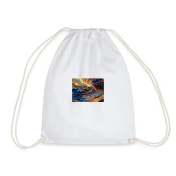 abstract landscape - Drawstring Bag - white - Front