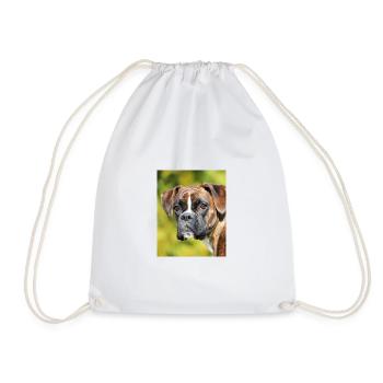 Portrait Boxer Deep Gaze - Drawstring Bag - white - Front