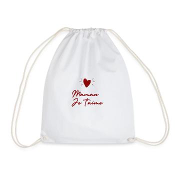 T-SHIRT MAMAN JE T'AIME - MAMAN DE L'ANNEE CADEAU - Sac de sport léger - blanc - Devant