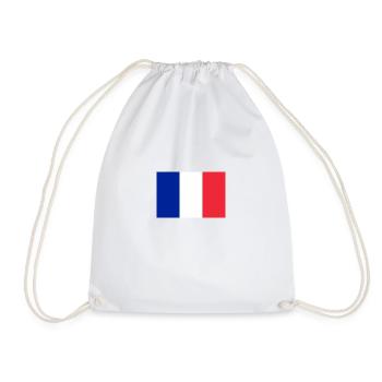 French flag - Drawstring Bag - white - Front