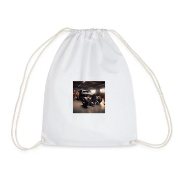 Hot Rod noir - Sac de sport léger - blanc - Devant